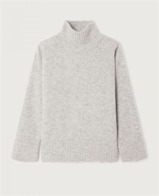 American Vintage - Vitow strik Light grey melange